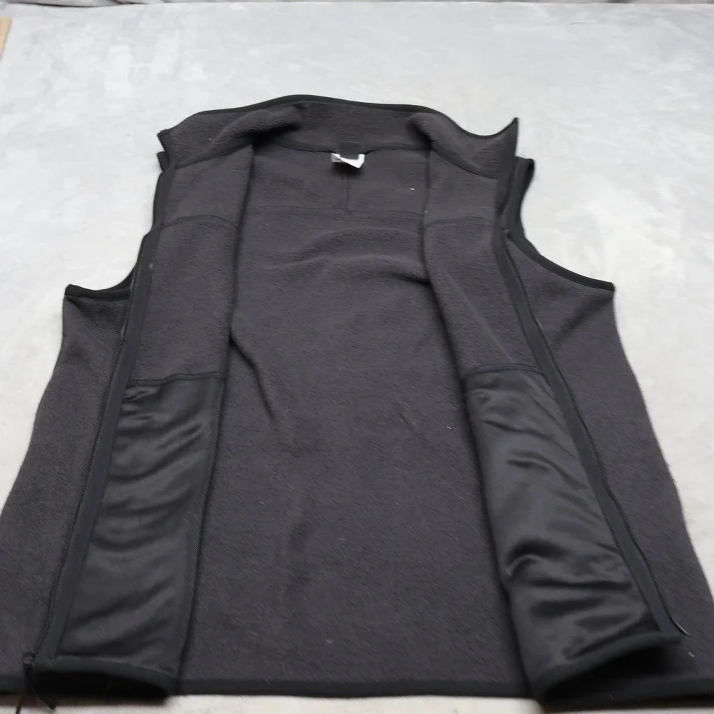 North Face Vest Mens Medium Black Front Range Fleece Lightweight Full Zip Casual